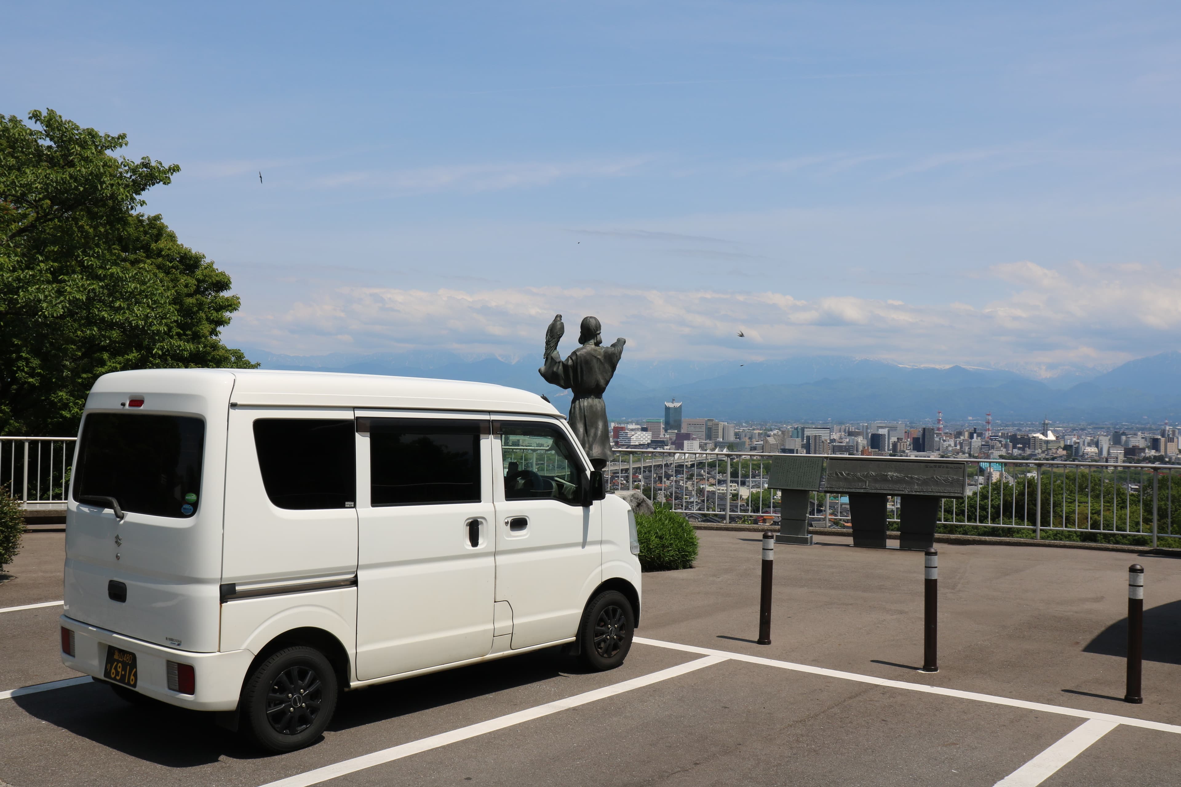 富山の風景とエブリイ