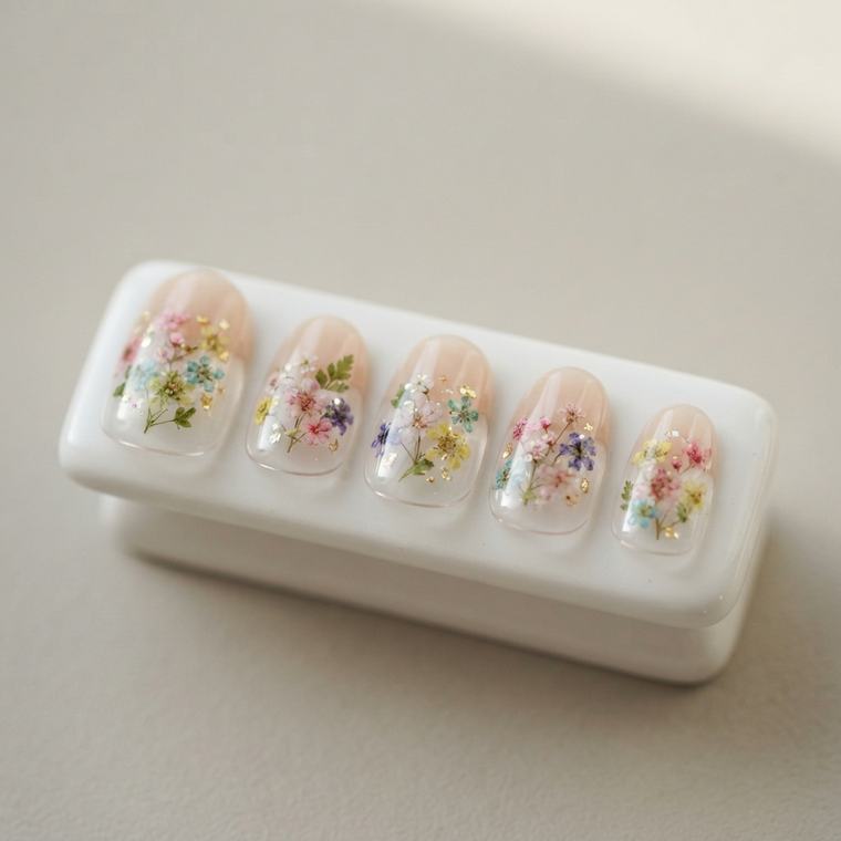 押し花ネイル